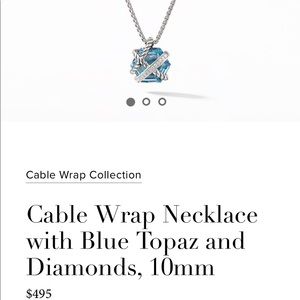 DAVID YURMAN pendant necklace, never worn